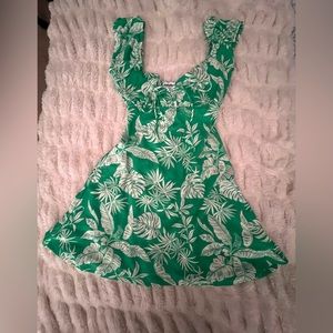 green vacation dress nwt